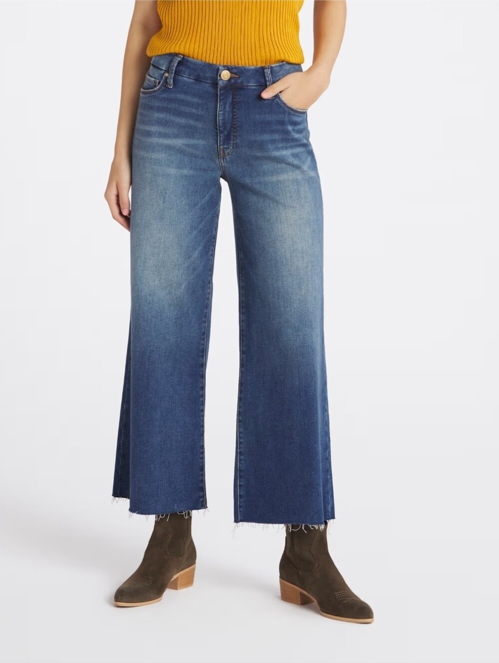 Womens Kut From The Kloth Meg High Rise Fab Ab Wide Leg Jean Stretch SZ 14   #F